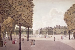 Zahrada Schonbrunn, vyryla Johann Ziegler (asi 1750-1812)